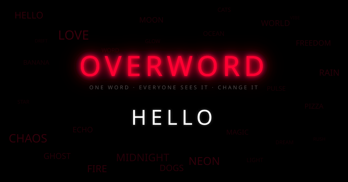 OVERWORD - Main product screenshot demonstrating key features and user interface