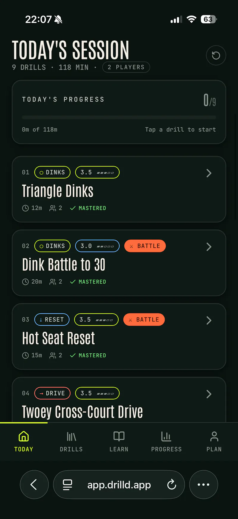 Drilld - Pickleball Trainer App screenshot 4
