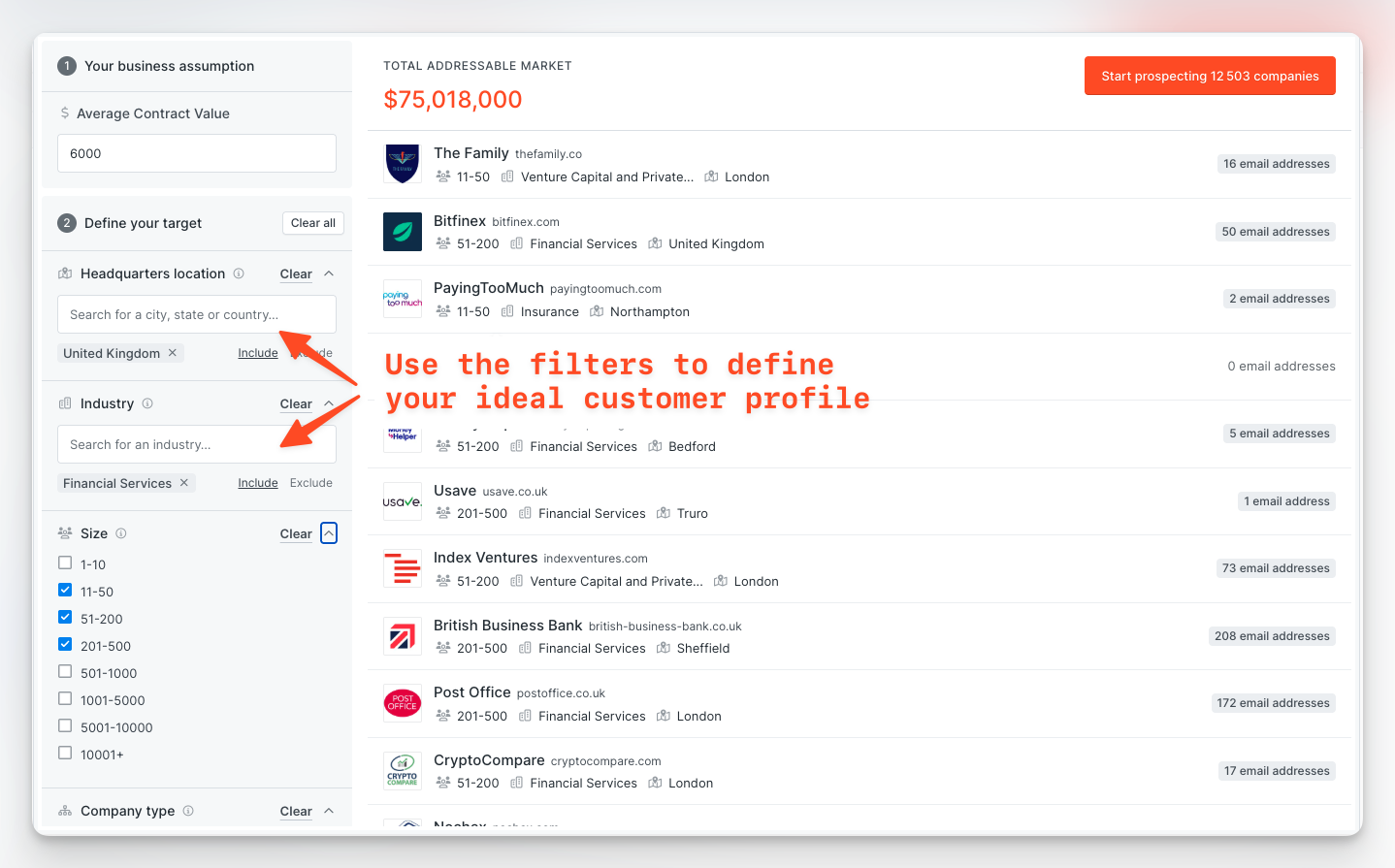 Total addressable Market calculator gallery image