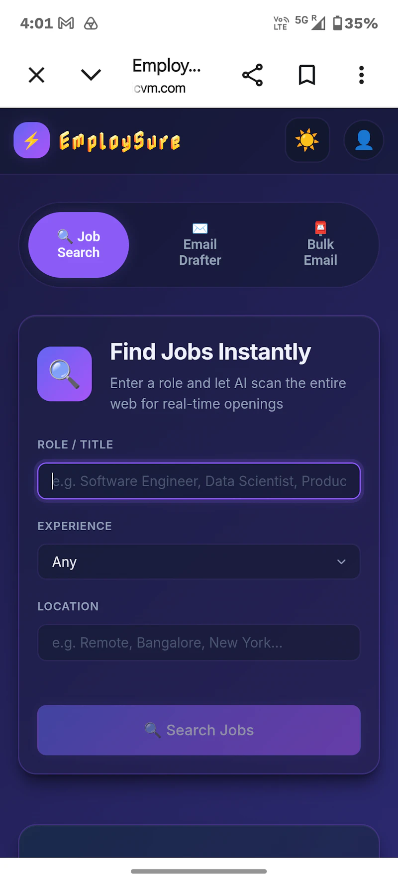 EmploySure- Ai-powered Job search agent screenshot 3