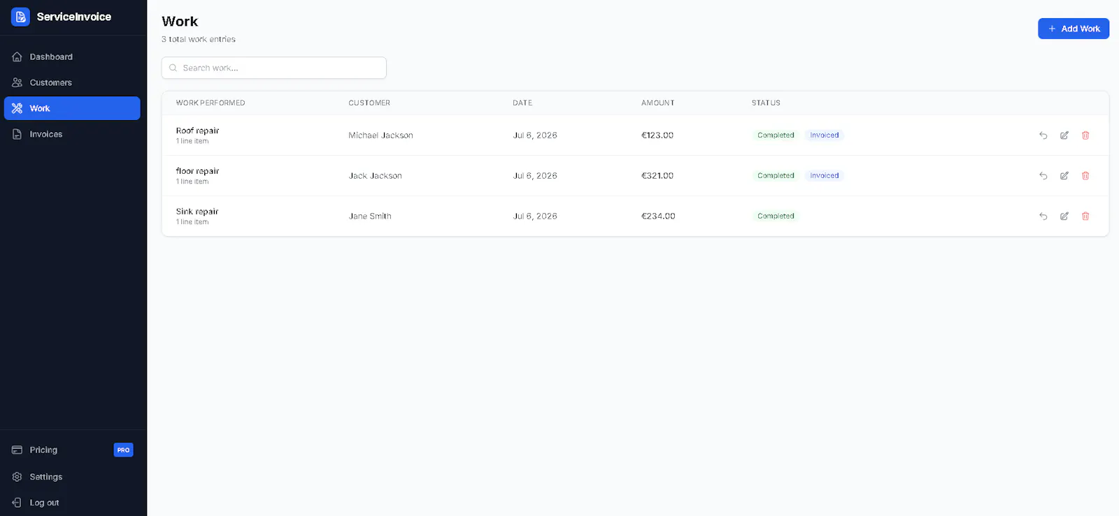 ServiceInvoice screenshot 6