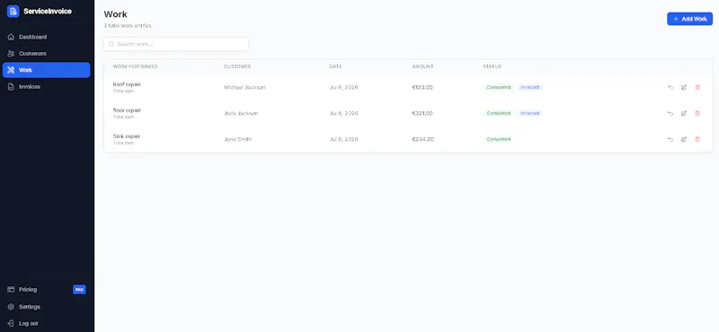 ServiceInvoice screenshot 6