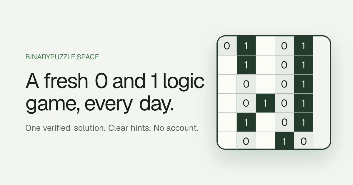 Binary Puzzle gallery image