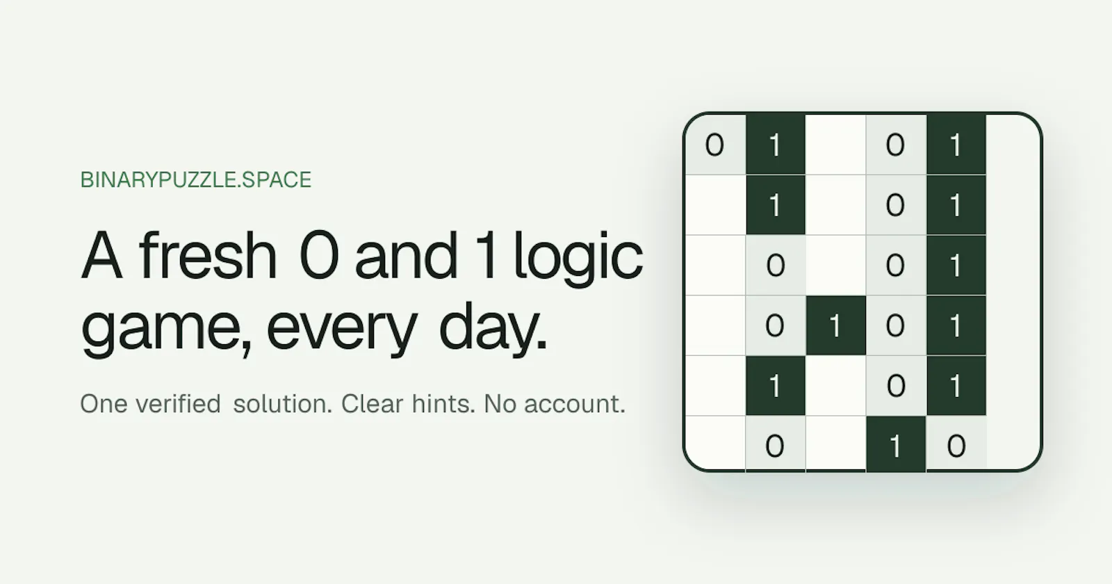 Binary Puzzle screenshot 1