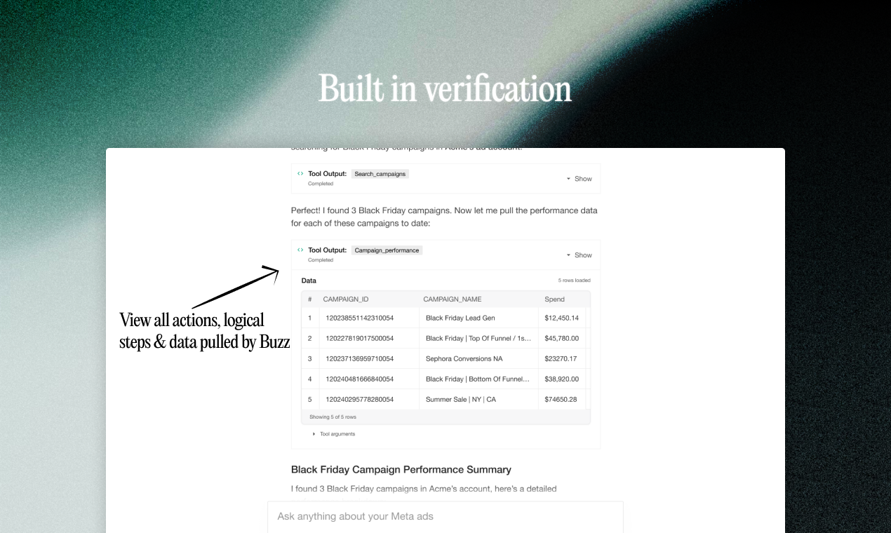 Buzz - Screenshot 2 showing product features and functionality