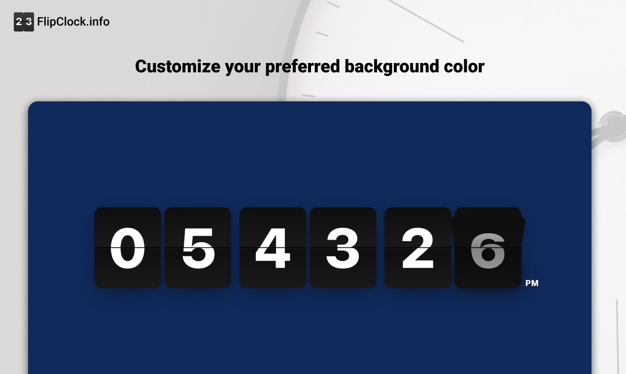 FlipClock - Screenshot 3 showing product features and functionality