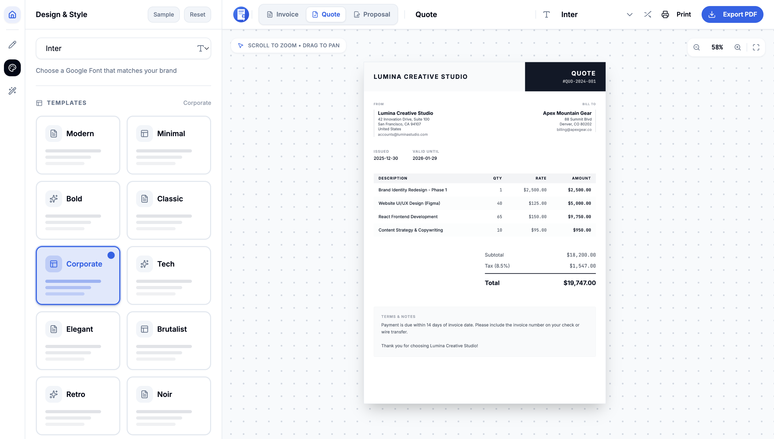 invoicify gallery image