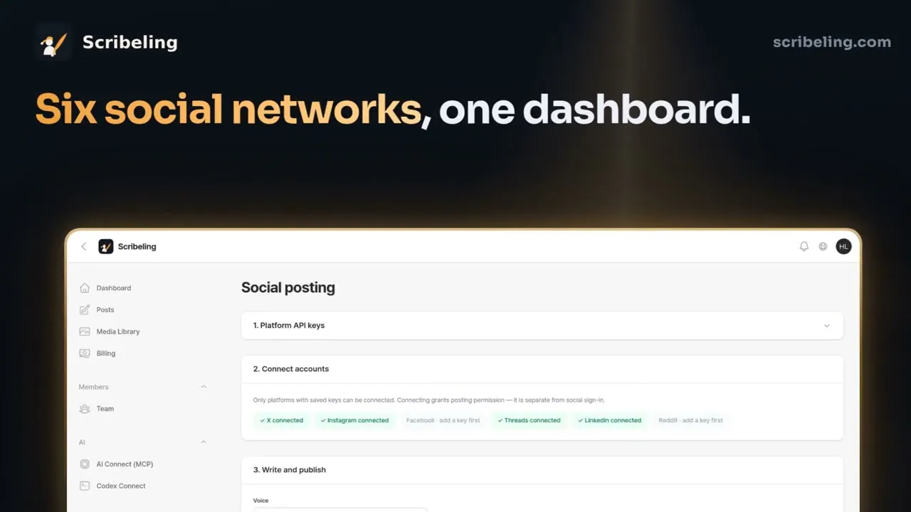 Scribeling — Your ChatGPT, Your marketer gallery image