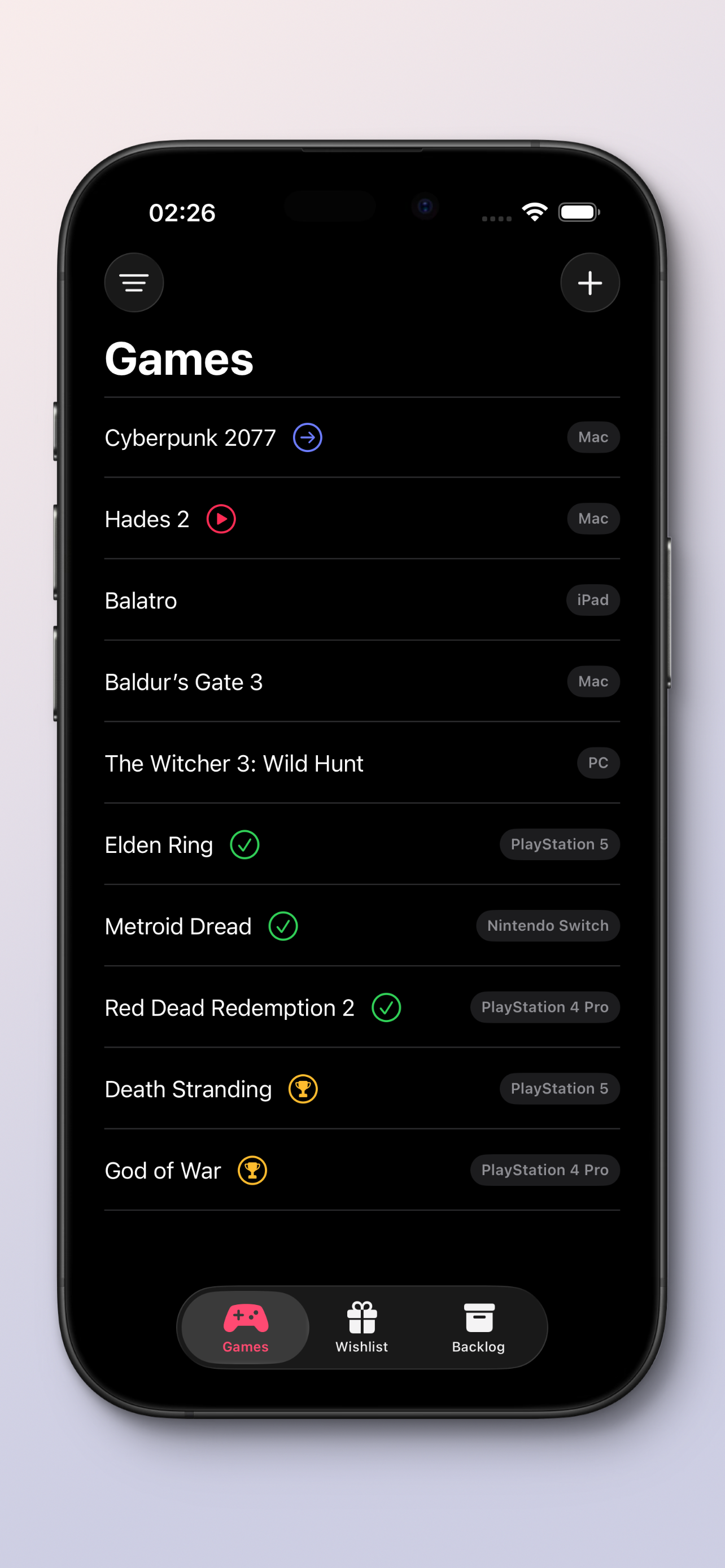 Game Menu gallery image