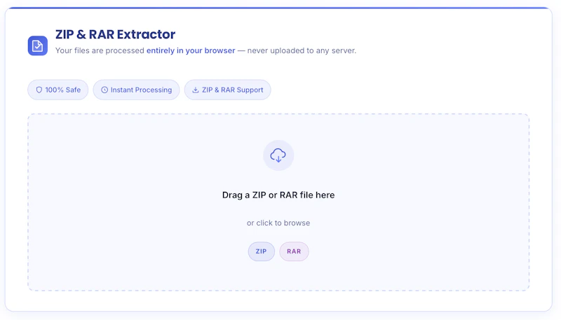 Client Side RAR & ZIP Opener screenshot 3