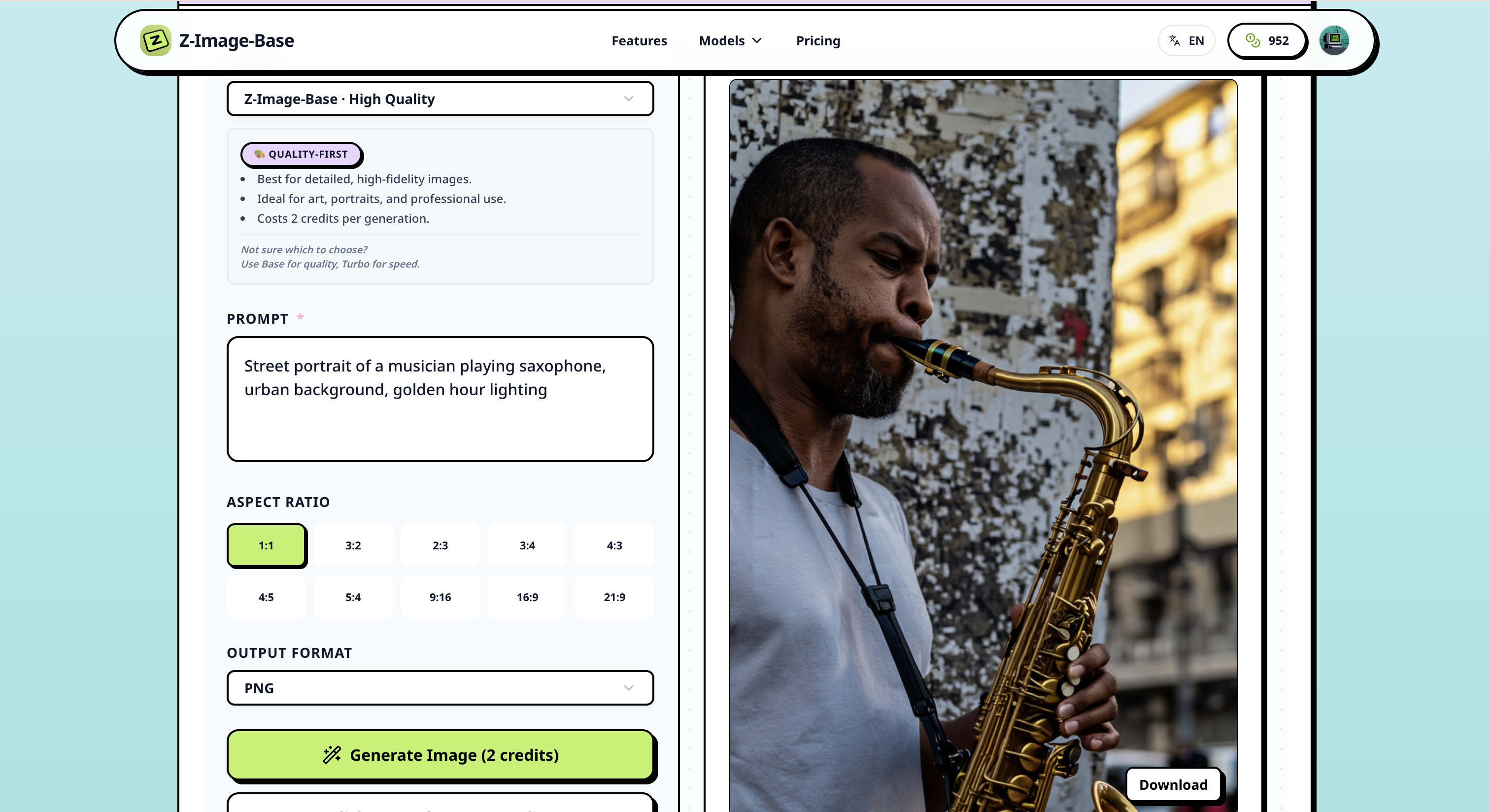 Z-Image-Base - Screenshot 2 showing product features and functionality