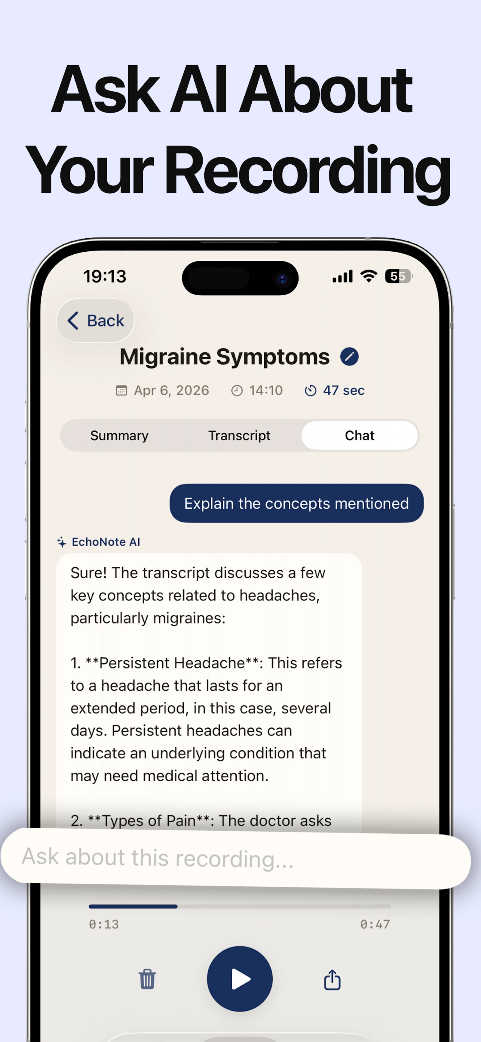 EchoNote: AI Note Taker screenshot 4