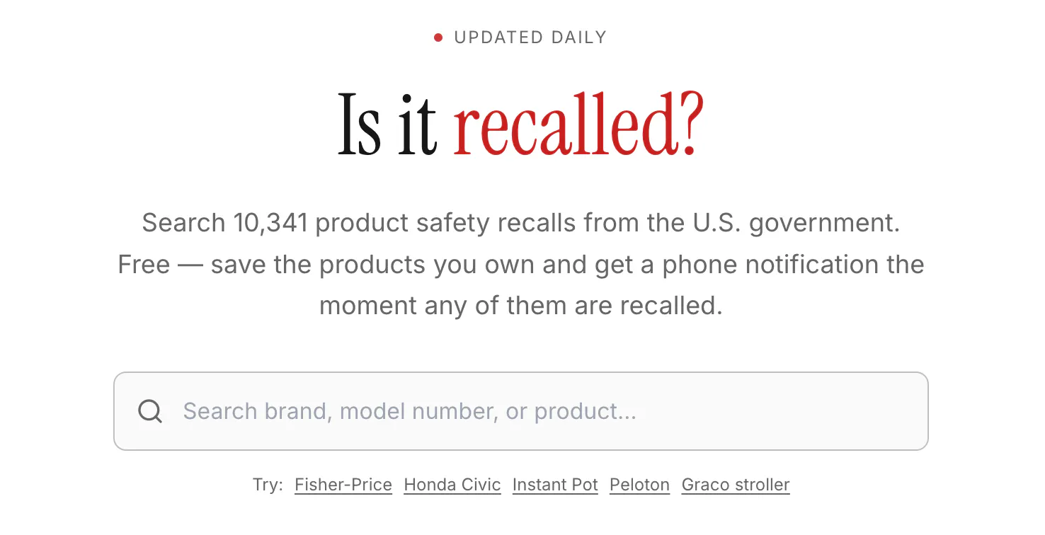 Recalled.co gallery image