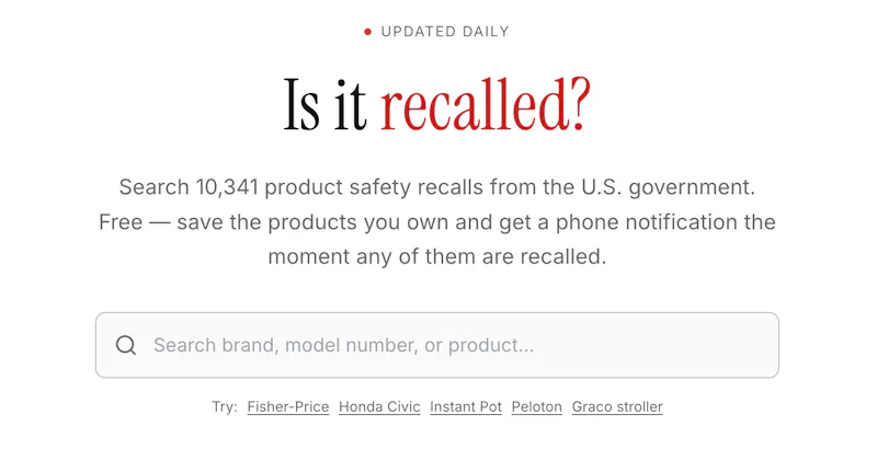 Recalled.co screenshot 2