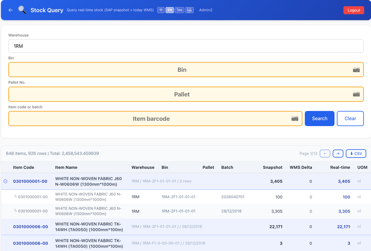 OWMS for SAP Business One gallery image