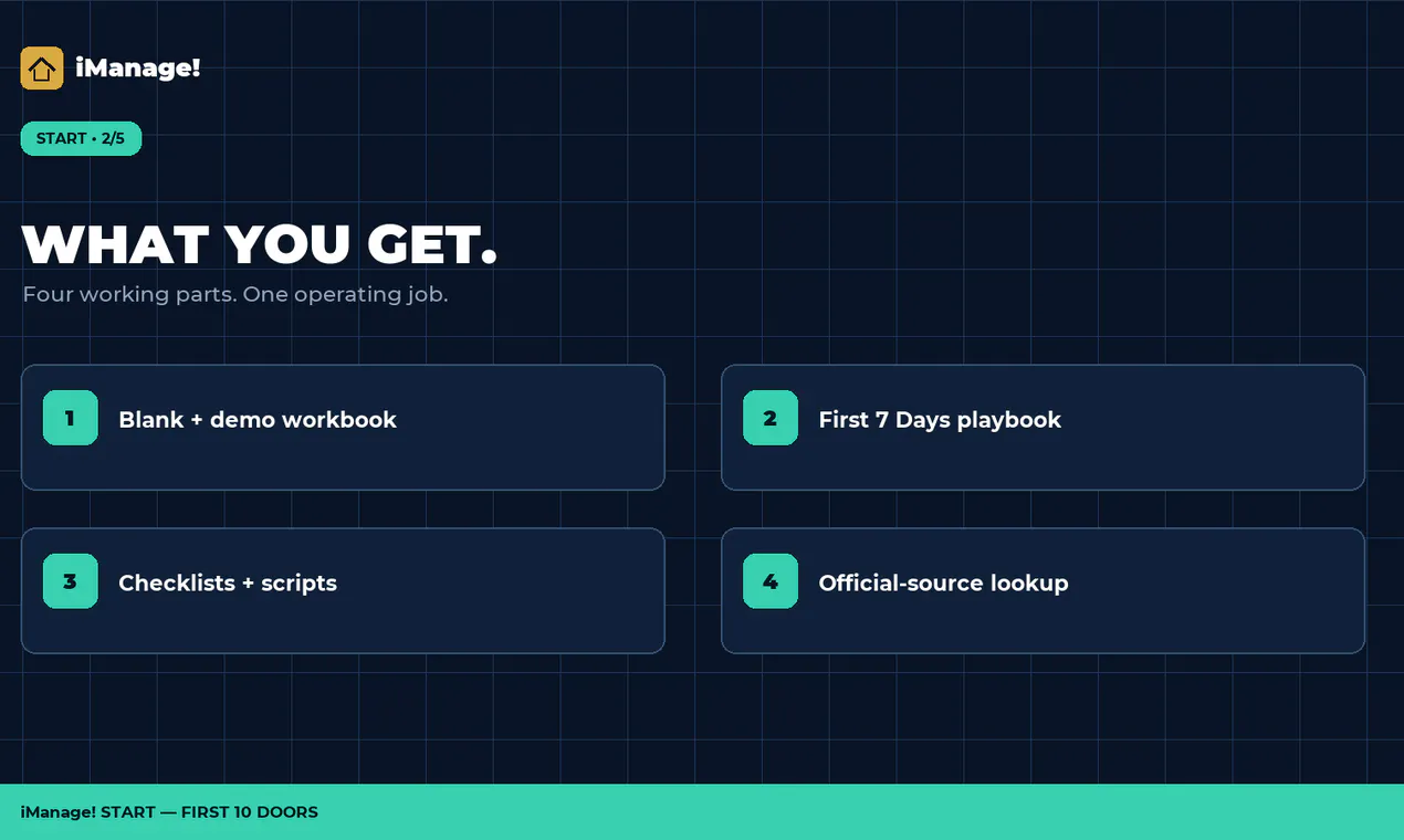 iManage! START — First 10 Doors gallery image