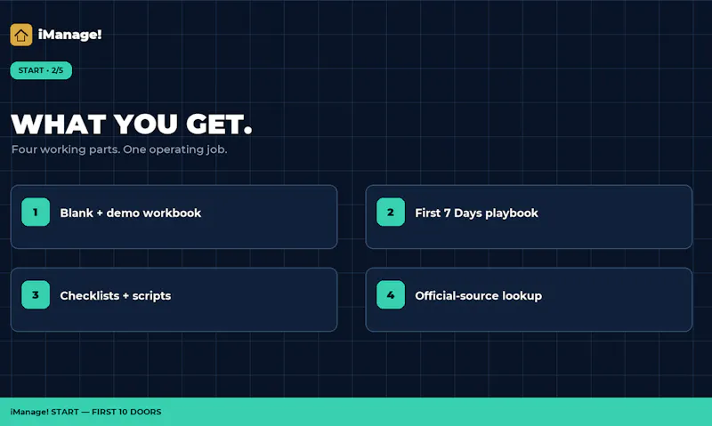 iManage! START — First 10 Doors screenshot 2