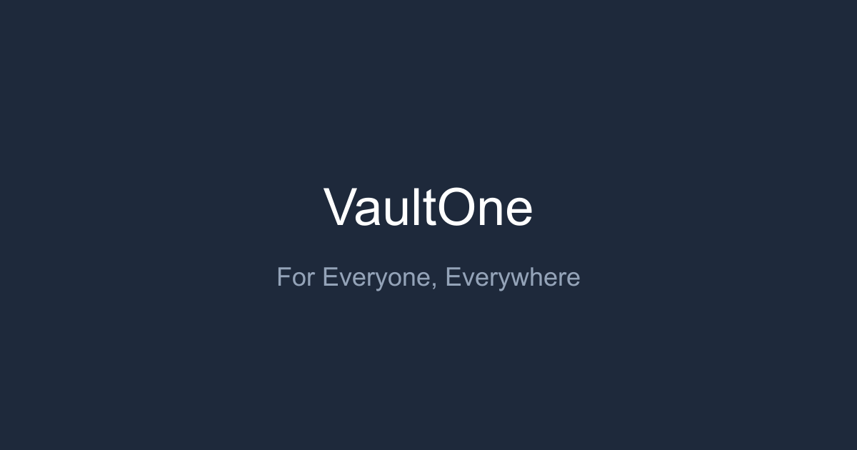 Vaultone - 安全文件共享平台媒体1