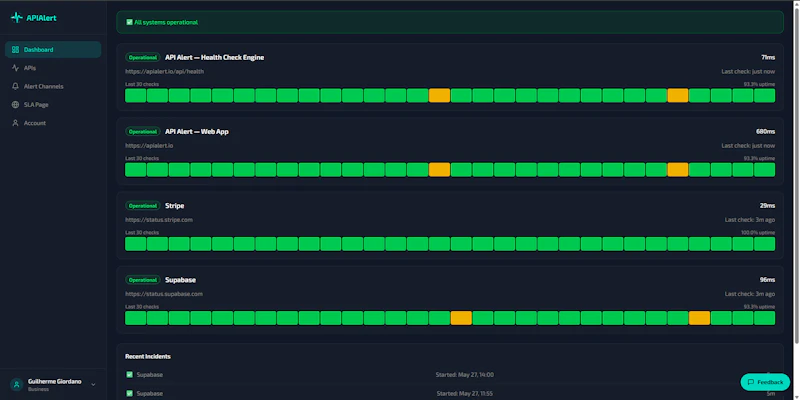 API Alert screenshot 4