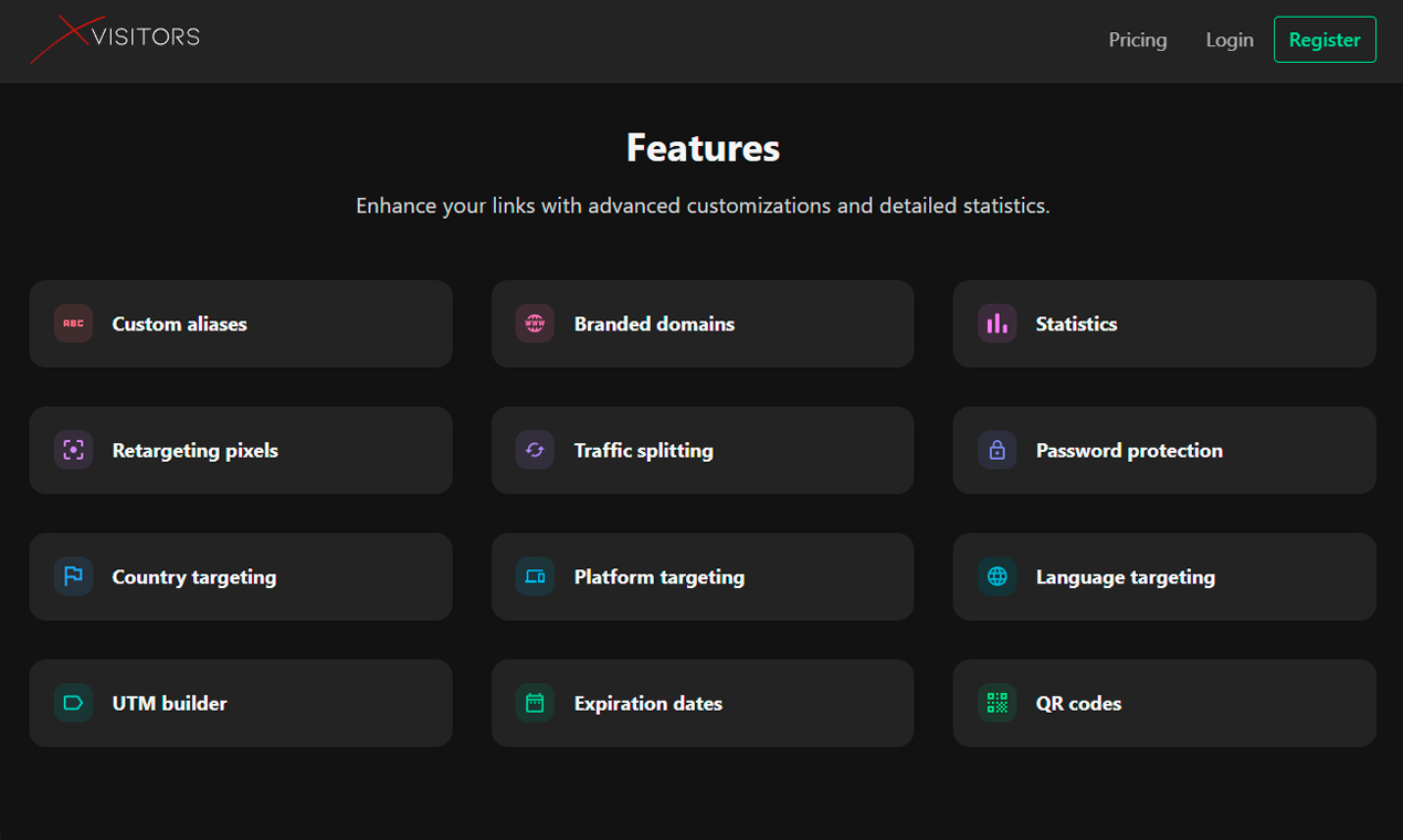 xvisitors - 网络流量增长的最佳URL缩短器媒体2