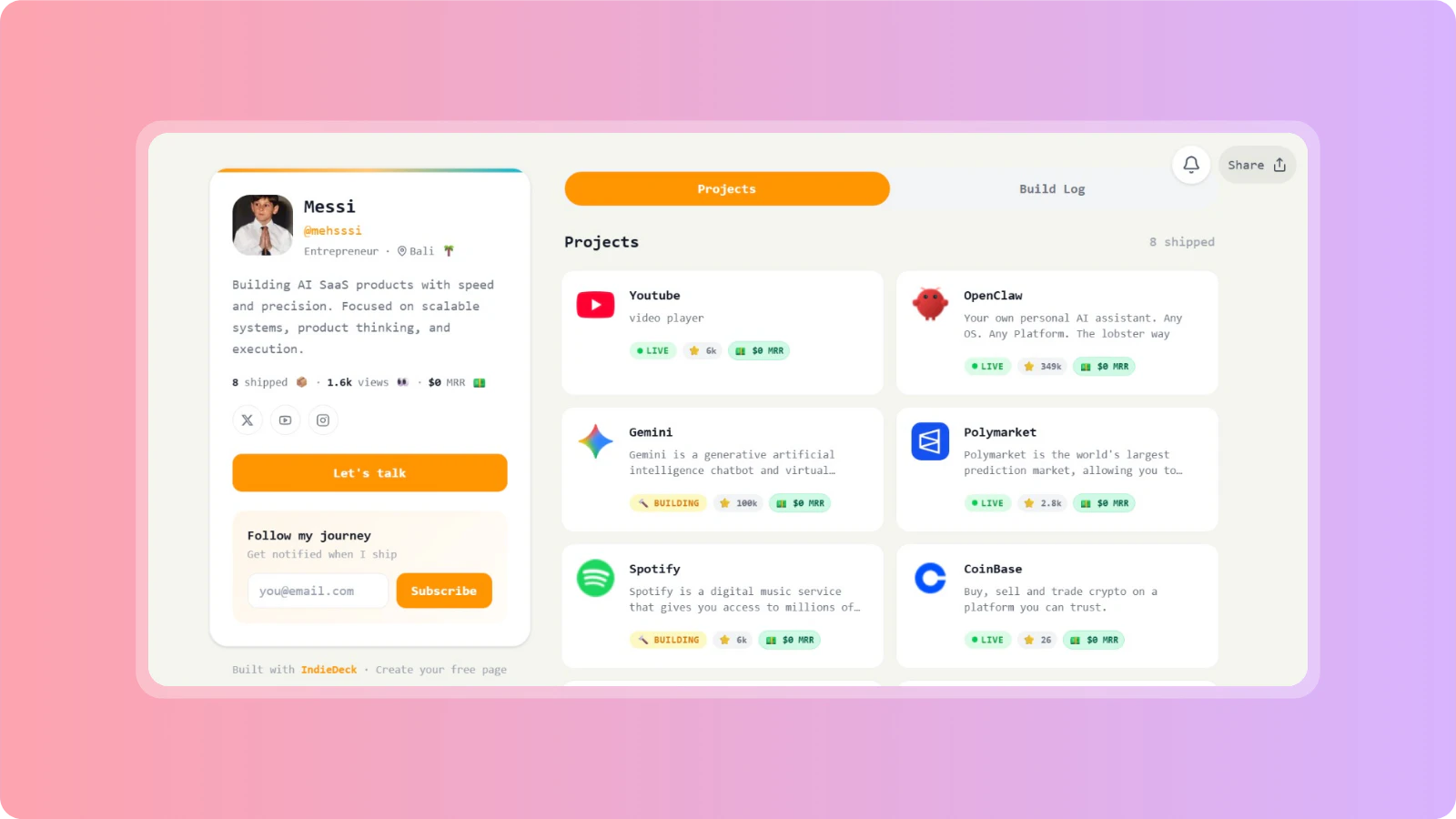 IndieDeck screenshot 1