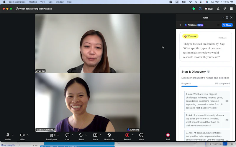 Emotional intelligence AI for live calls screenshot 3