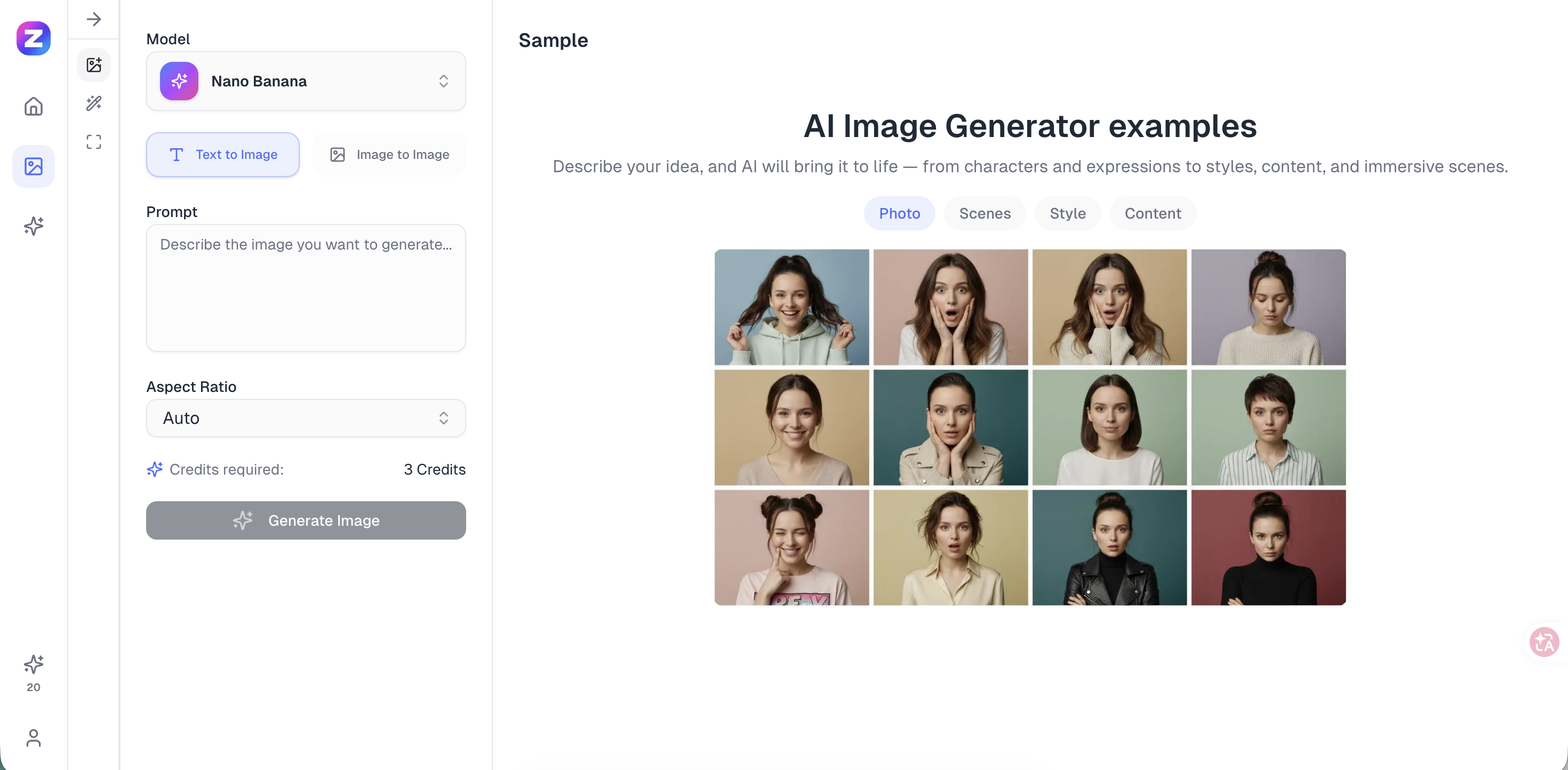 ZeroGen: All-in-one AI Creation Platform - Screenshot 2 showing product features and functionality