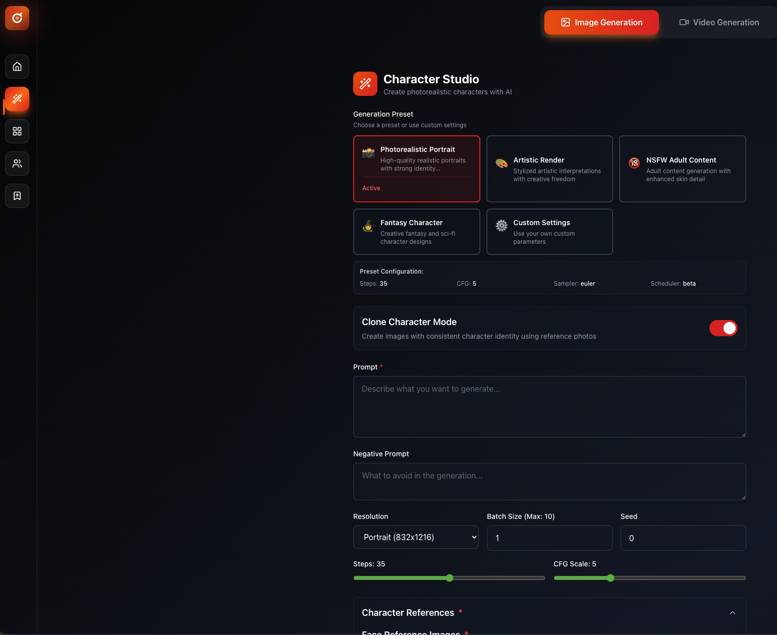 Crimson Visuals - Screenshot 2 showing product features and functionality