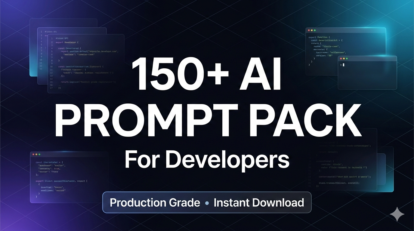 AI Prompt Pack for Developers - Product Hunt launch logo and brand identity