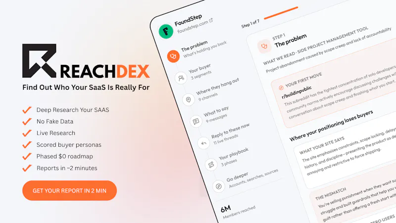 ReachDex screenshot 2