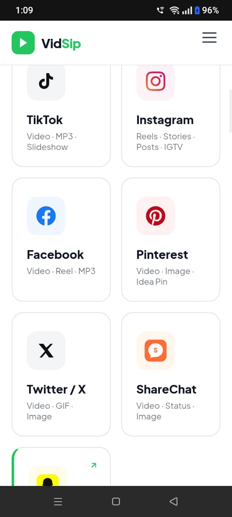 VidSip — Download Any Social Media Video screenshot 1