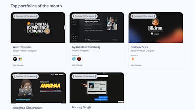 Wall of portfolios gallery image