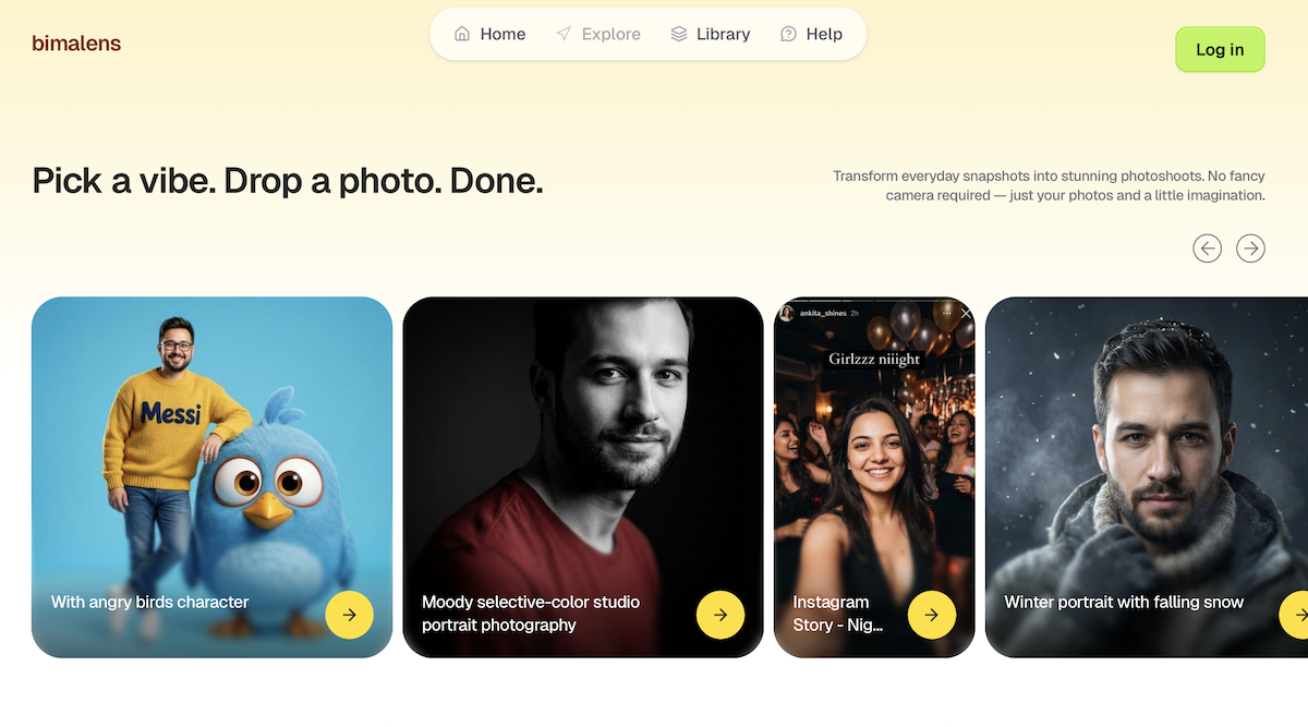 BimaLens - Main product screenshot demonstrating key features and user interface