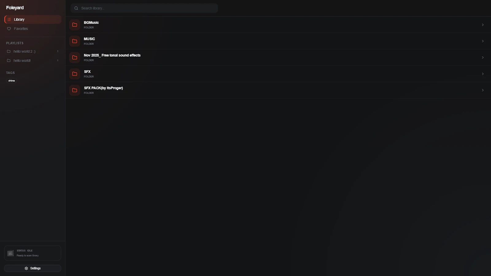 Foleyard screenshot 4