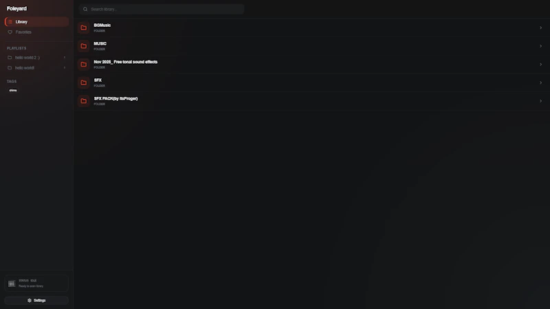 Foleyard screenshot 4