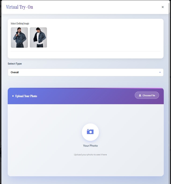 FittingByMe Woocommerce vrtual tryon  gallery image