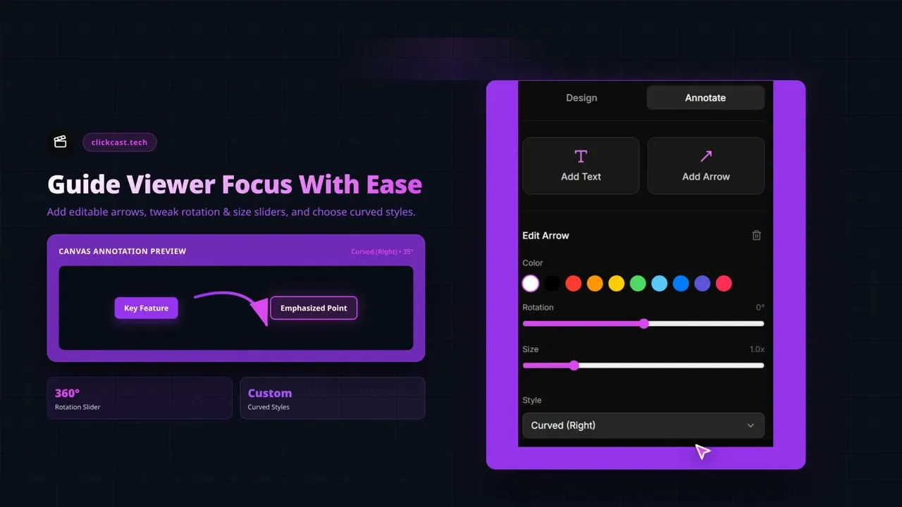 Free Screenshot Editor by Clickcast gallery image