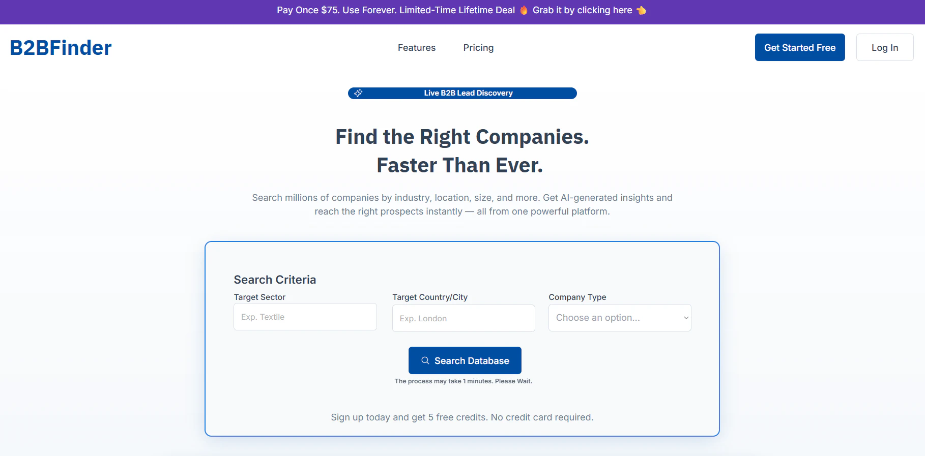 B2BFinder 대표 미리보기