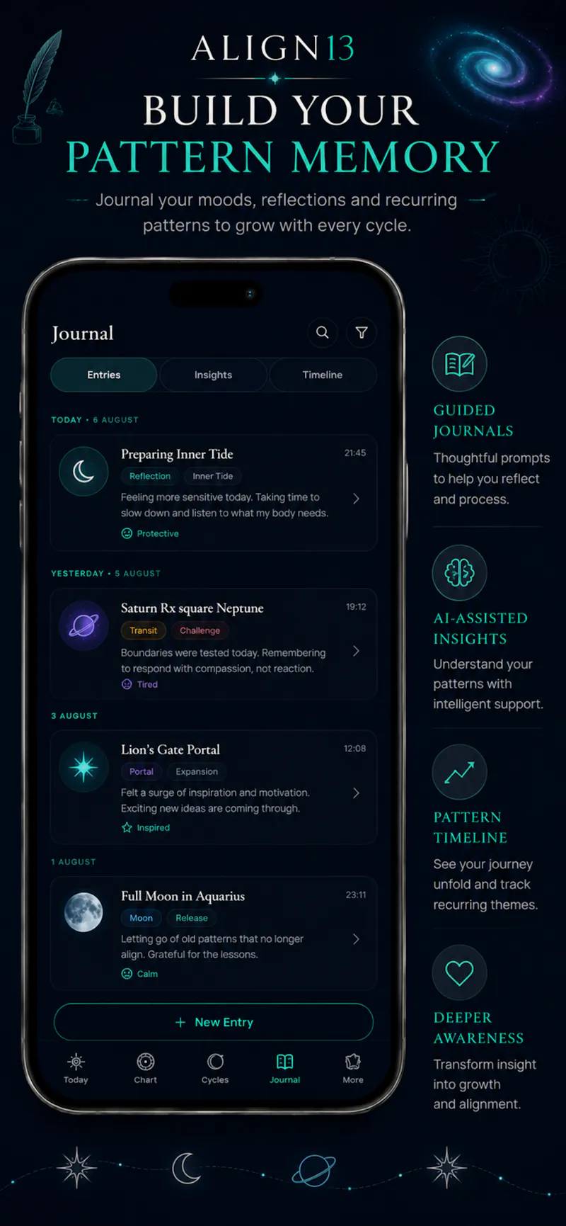 ALIGN13 is a self discovery app screenshot 4
