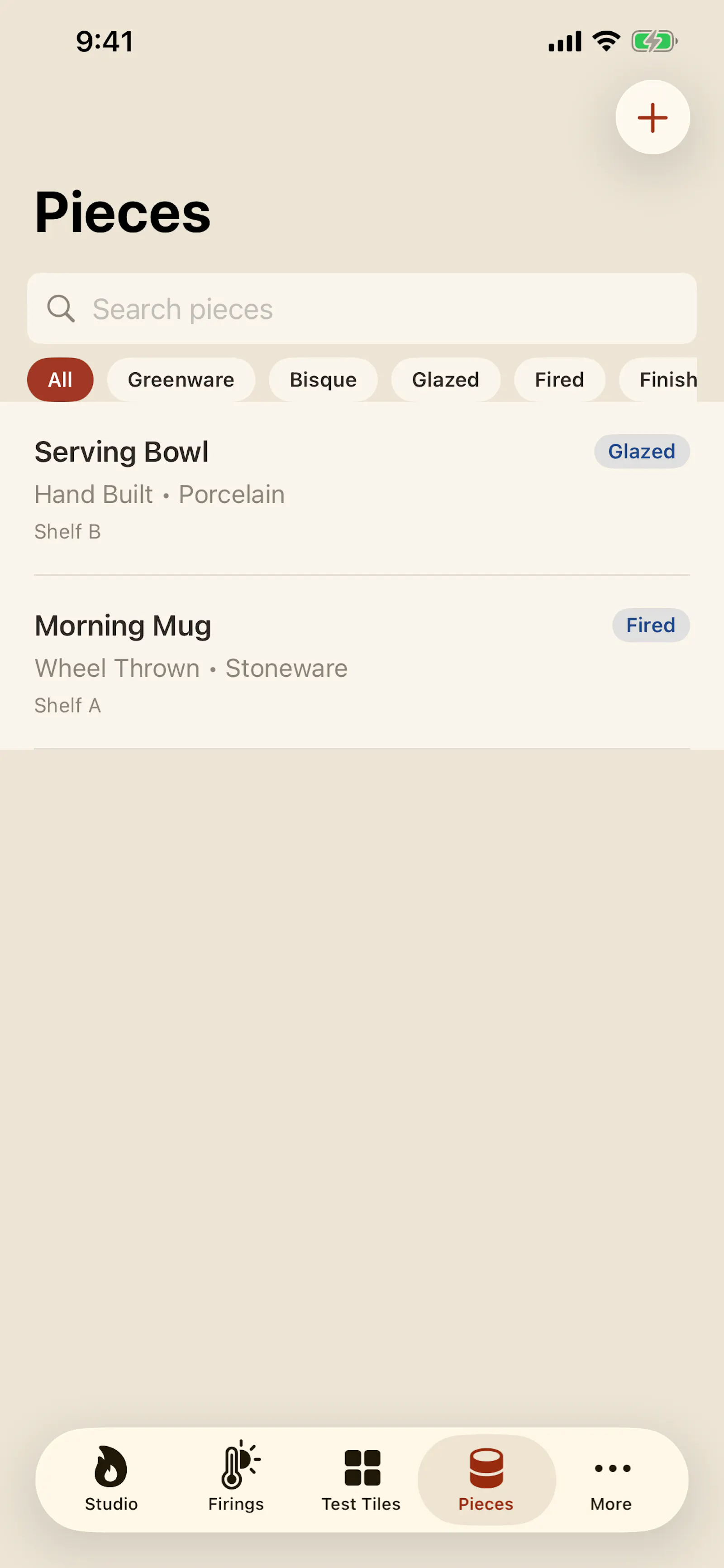 ConeLog: Pottery Kiln Notes screenshot 1