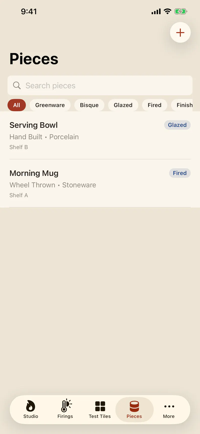 ConeLog: Pottery Kiln Notes screenshot 1