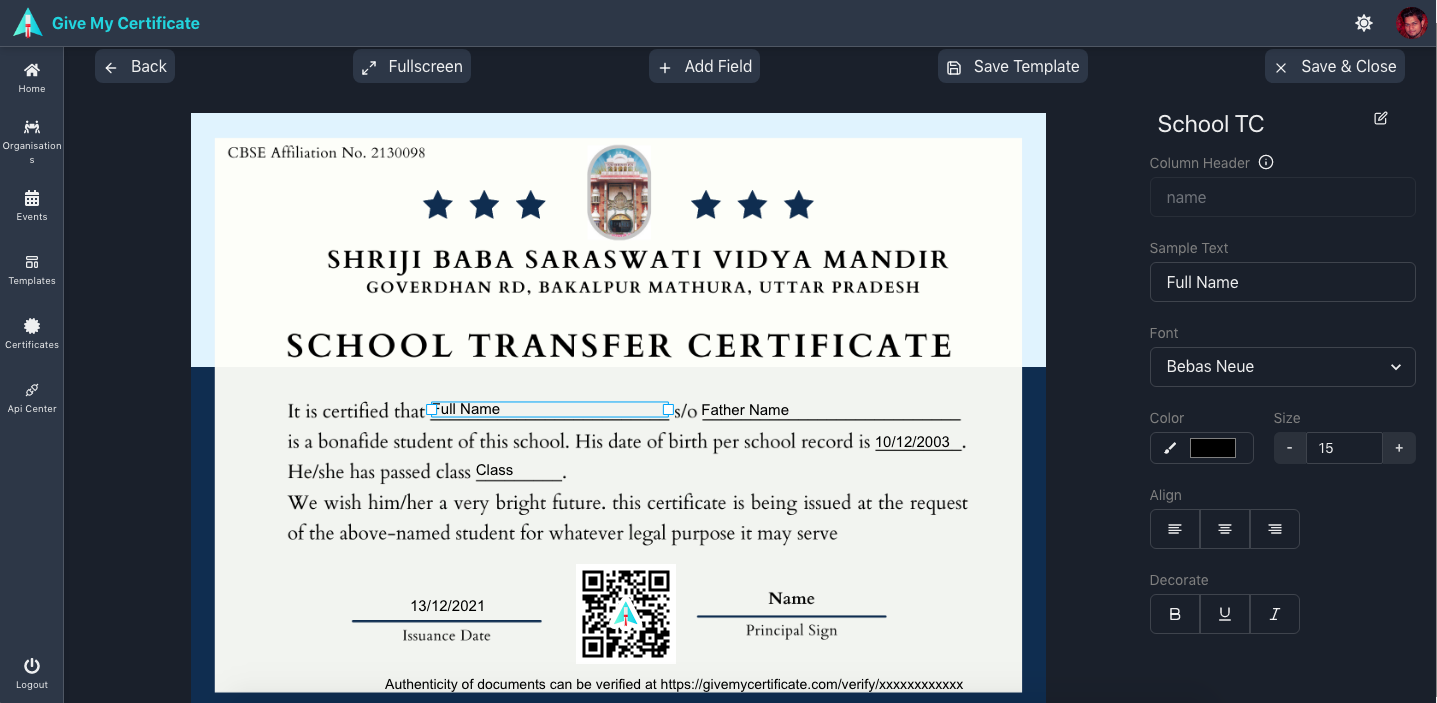 Give My Certificate gallery image