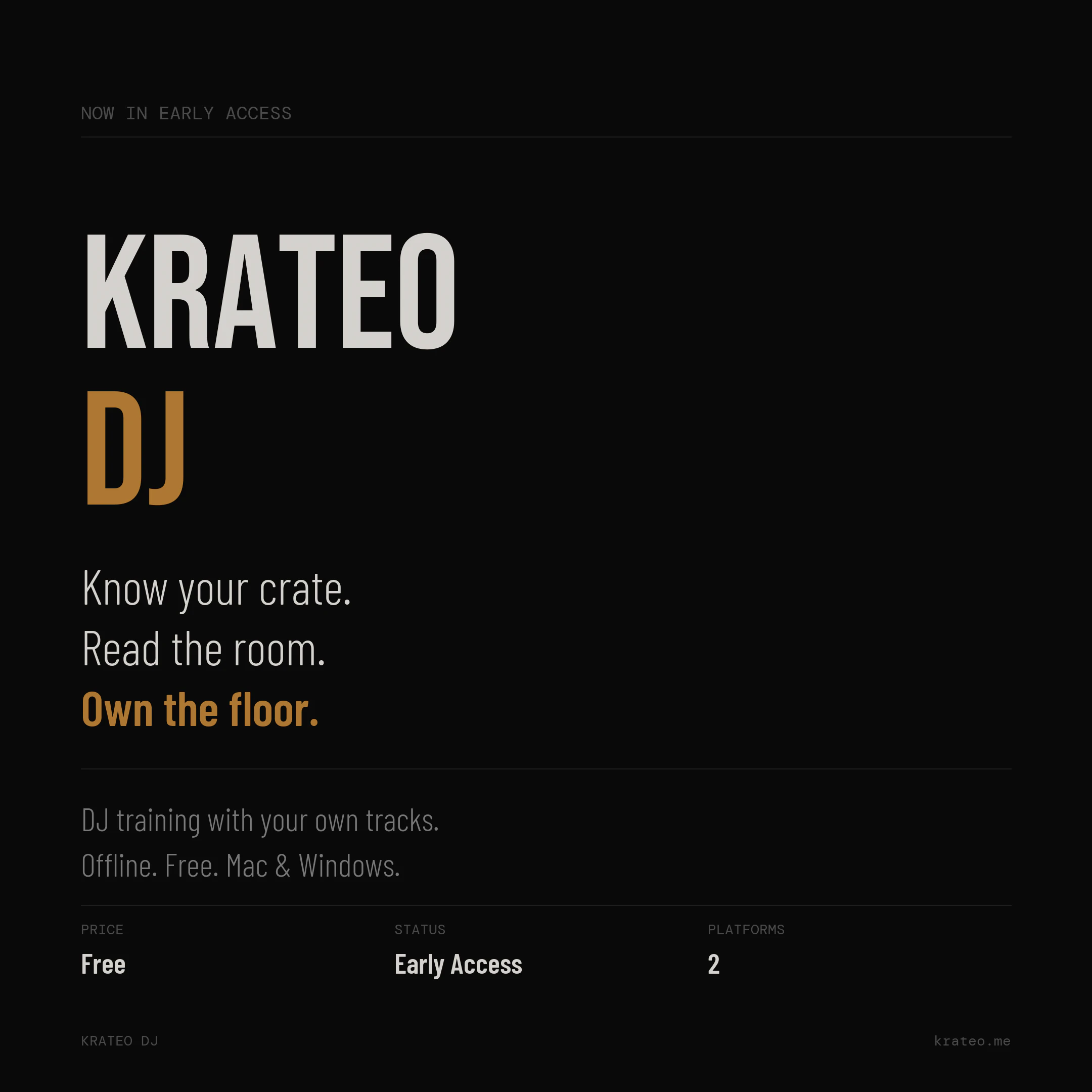 KRATEO DJ 대표 미리보기