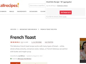 OneClick Recipe "AI"ggregator gallery image