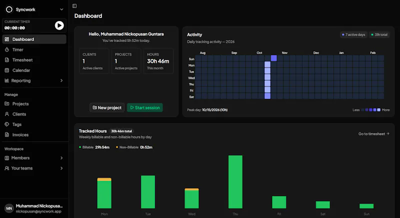 Syncwork screenshot 1