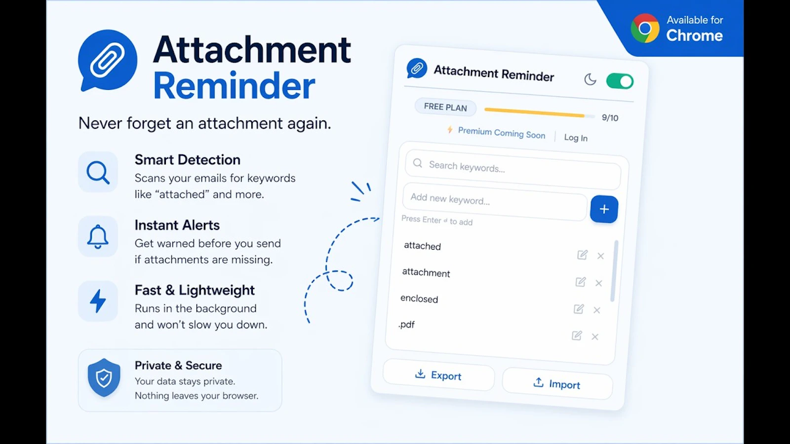 Attachment Reminder screenshot 1 (video preview)