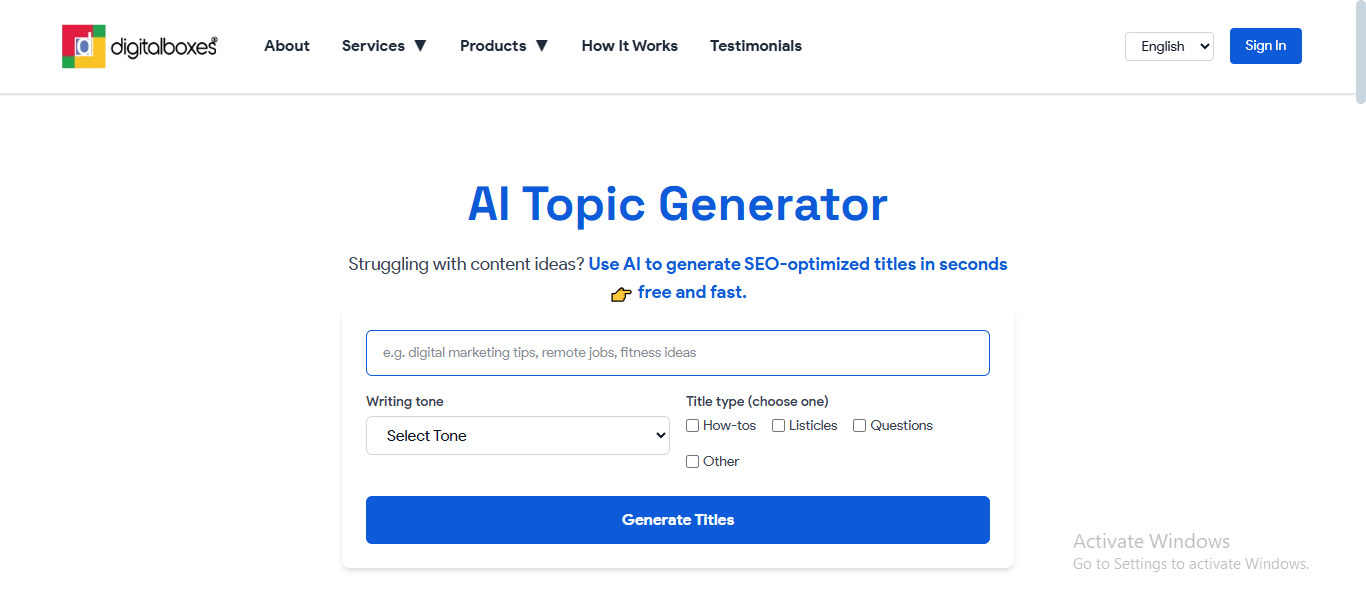AI Topic Generator logo