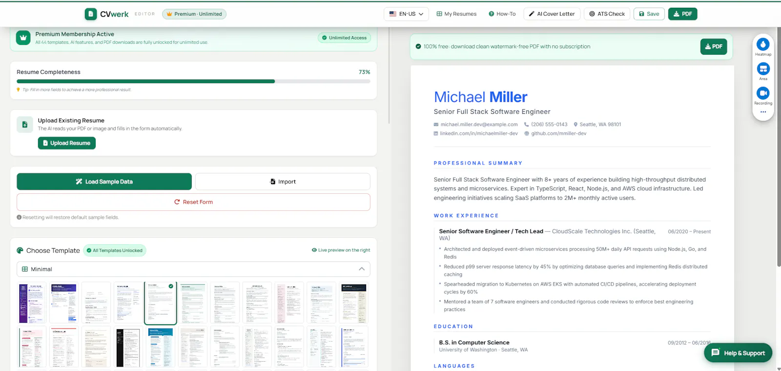 CVwerk screenshot 4