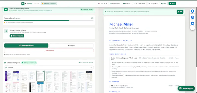 CVwerk screenshot 4