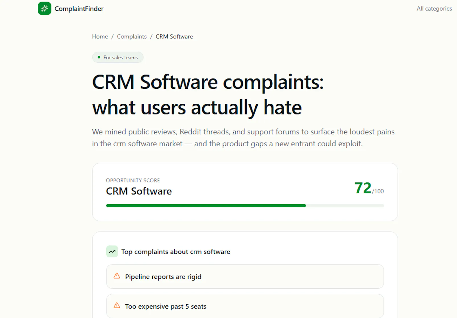 ComplaintFinder screenshot 3